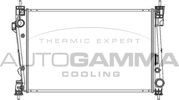Autogamma 105603 - Радиатор, охлаждение двигателя autospares.lv