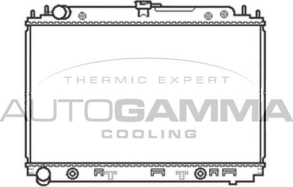 Autogamma 105053 - Радиатор, охлаждение двигателя autospares.lv