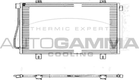 Autogamma 105023 - Конденсатор кондиционера autospares.lv