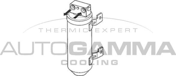 Autogamma 106250 - Осушитель, кондиционер autospares.lv