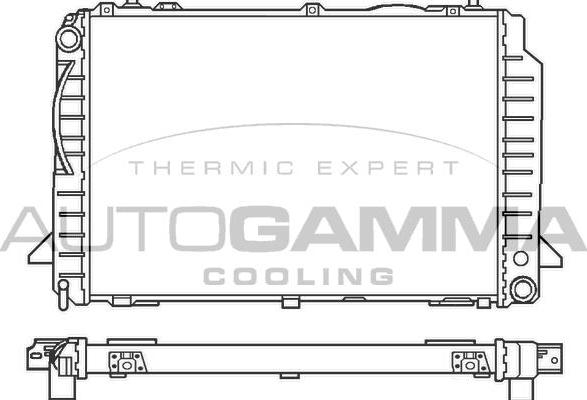Autogamma 100050 - Радиатор, охлаждение двигателя autospares.lv