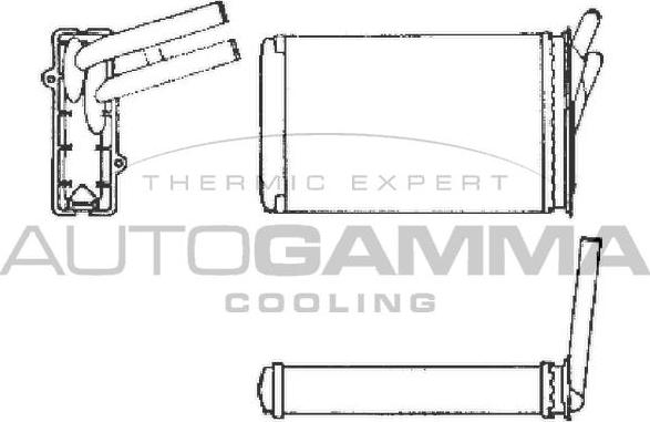 Autogamma 101972 - Теплообменник, отопление салона autospares.lv