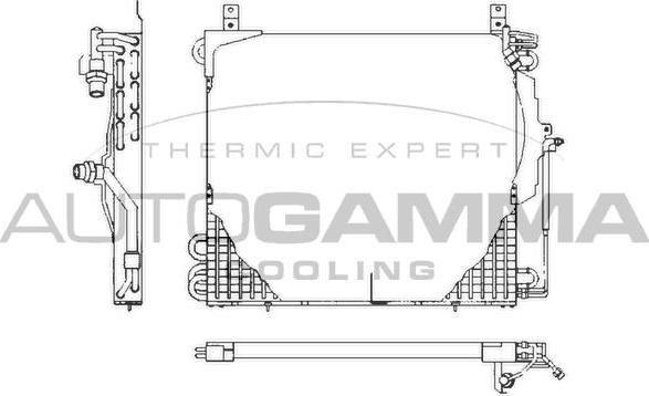 Autogamma 101698 - Конденсатор кондиционера autospares.lv