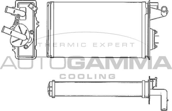 Autogamma 101621 - Теплообменник, отопление салона autospares.lv