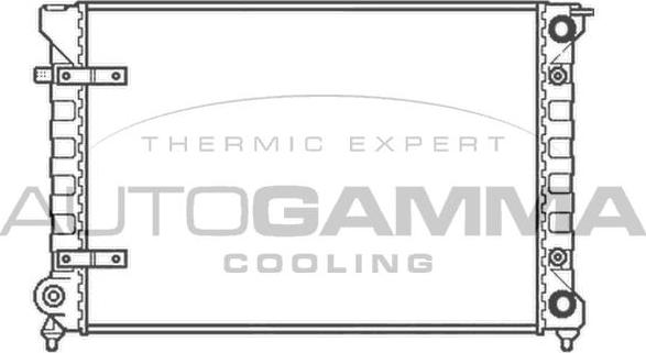 Autogamma 101052 - Радиатор, охлаждение двигателя autospares.lv