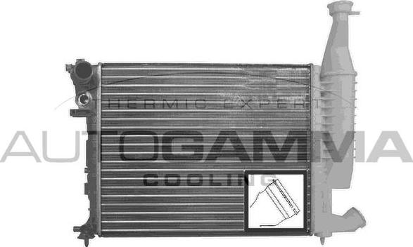 Autogamma 101346 - Радиатор, охлаждение двигателя autospares.lv