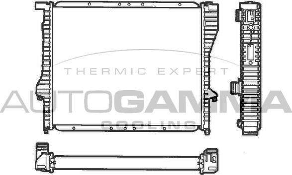 Autogamma 101362 - Радиатор, охлаждение двигателя autospares.lv