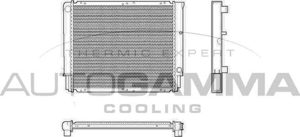 Autogamma 101285 - Радиатор, охлаждение двигателя autospares.lv