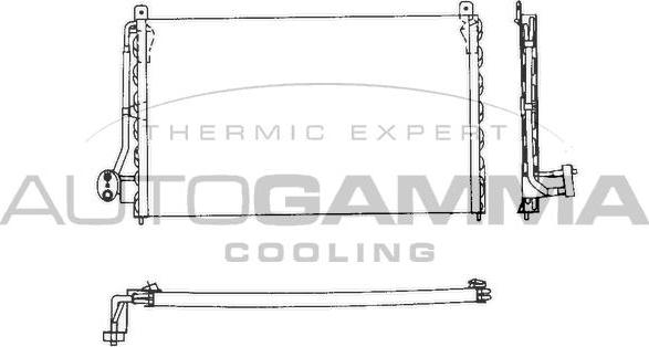 Autogamma 101710 - Конденсатор кондиционера autospares.lv