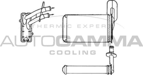 Autogamma 101775 - Теплообменник, отопление салона autospares.lv
