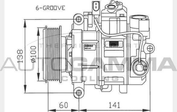 Autogamma 108029 - Компрессор кондиционера autospares.lv