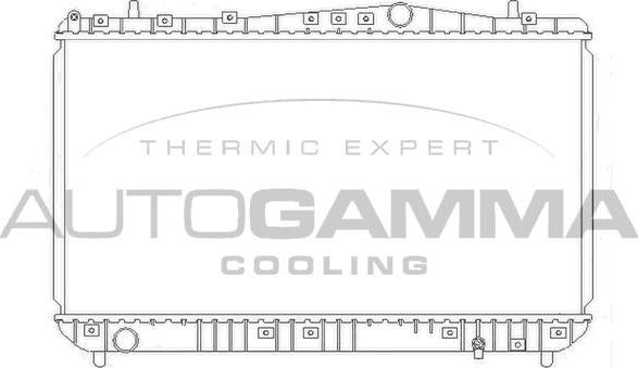 Autogamma 103905 - Радиатор, охлаждение двигателя autospares.lv