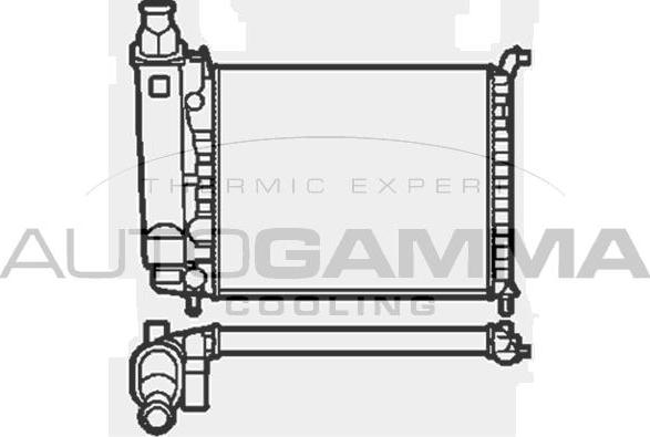 Autogamma 103916 - Радиатор, охлаждение двигателя autospares.lv