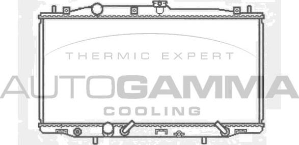 Autogamma 103926 - Радиатор, охлаждение двигателя autospares.lv