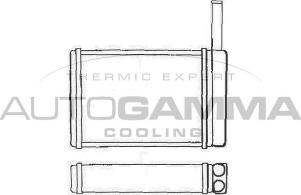 Autogamma 103044 - Теплообменник, отопление салона autospares.lv