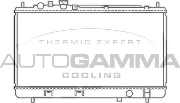 Autogamma 103056 - Радиатор, охлаждение двигателя autospares.lv