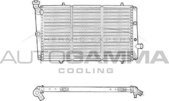 Autogamma 103065 - Радиатор, охлаждение двигателя autospares.lv