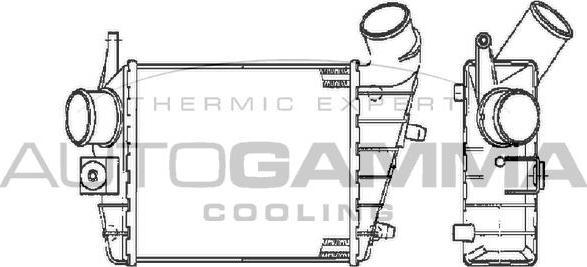 Autogamma 103011 - Интеркулер, теплообменник турбины autospares.lv
