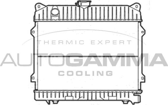 Autogamma 103033 - Радиатор, охлаждение двигателя autospares.lv