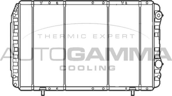 Autogamma 103110 - Радиатор, охлаждение двигателя autospares.lv