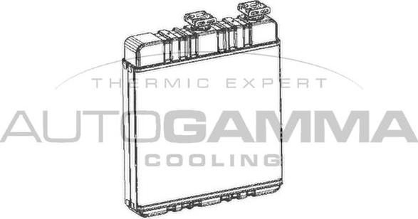 Autogamma 103178 - Теплообменник, отопление салона autospares.lv