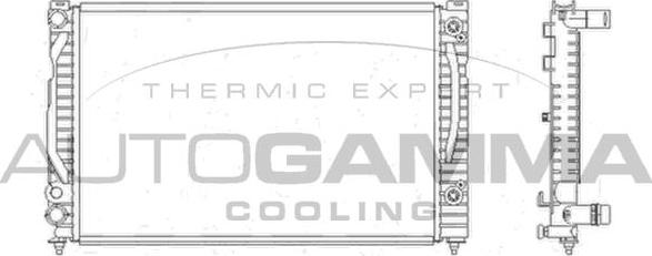 Autogamma 103864 - Радиатор, охлаждение двигателя autospares.lv