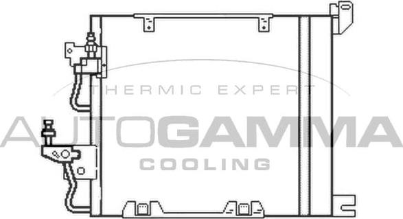 Autogamma 103831 - Конденсатор кондиционера autospares.lv
