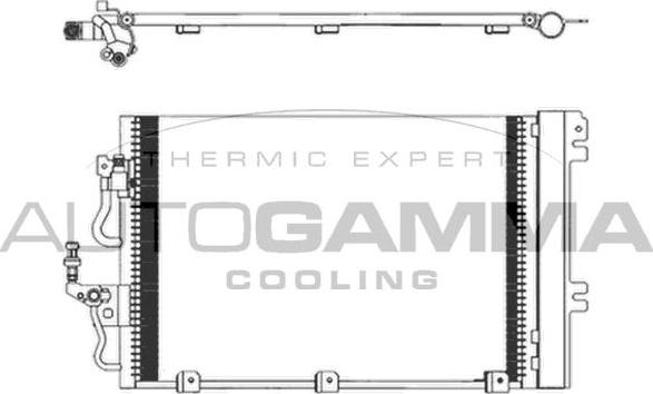 Autogamma 103828 - Конденсатор кондиционера autospares.lv
