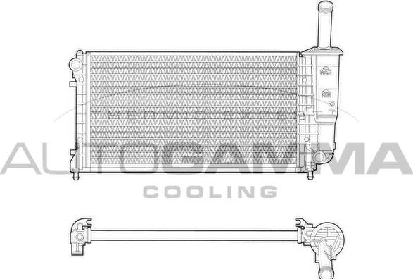 Autogamma 103359 - Радиатор, охлаждение двигателя autospares.lv