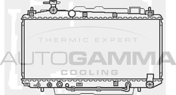 Autogamma 103371 - Радиатор, охлаждение двигателя autospares.lv