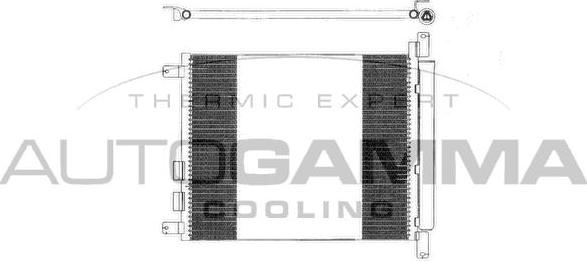 Autogamma 103296 - Конденсатор кондиционера autospares.lv