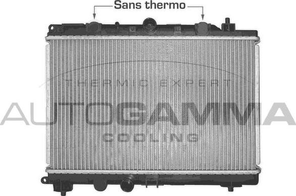 Autogamma 102945 - Радиатор, охлаждение двигателя autospares.lv
