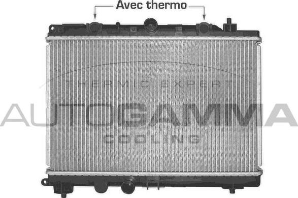 Autogamma 102946 - Радиатор, охлаждение двигателя autospares.lv