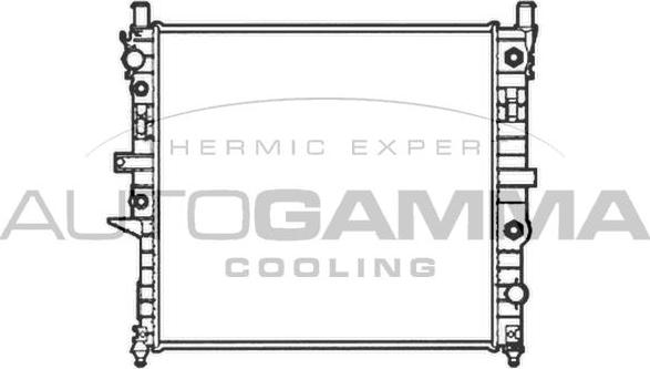 Autogamma 102922 - Радиатор, охлаждение двигателя autospares.lv