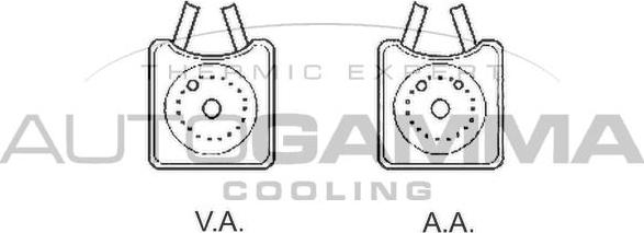 Autogamma 102490 - Масляный радиатор, двигательное масло autospares.lv