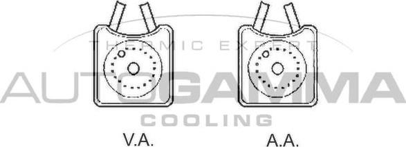 Autogamma 102486 - Масляный радиатор, двигательное масло autospares.lv