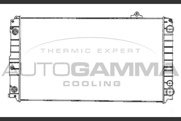 Autogamma 102027 - Радиатор, охлаждение двигателя autospares.lv