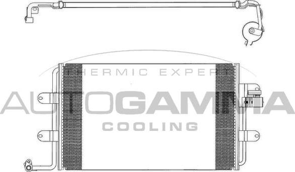 Autogamma 102813 - Конденсатор кондиционера autospares.lv