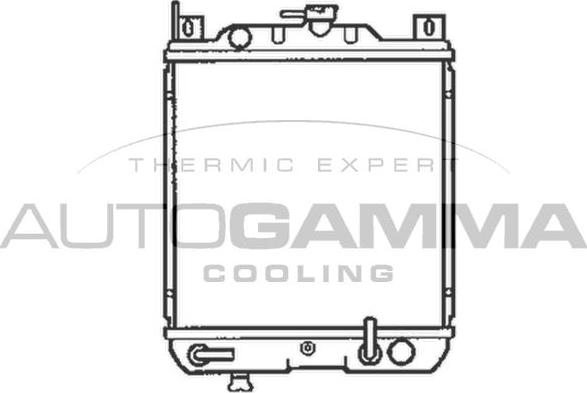 Autogamma 102338 - Радиатор, охлаждение двигателя autospares.lv