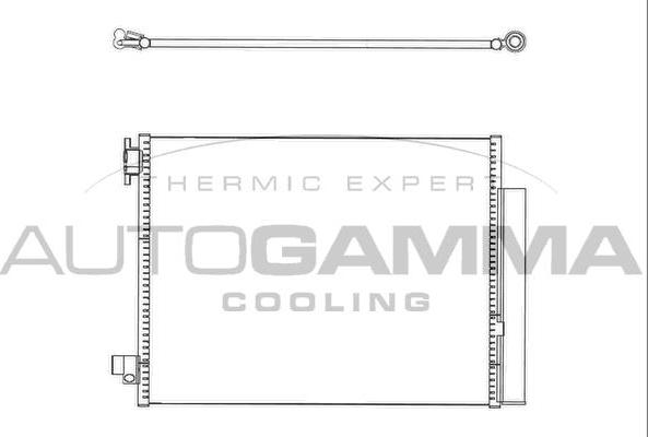 Autogamma 107145 - Конденсатор кондиционера autospares.lv