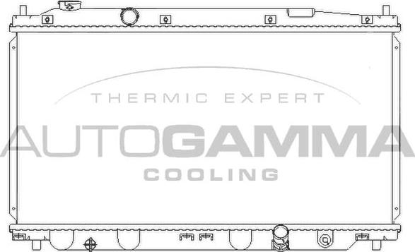Autogamma 107218 - Радиатор, охлаждение двигателя autospares.lv