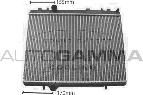 Autogamma 107755 - Радиатор, охлаждение двигателя autospares.lv