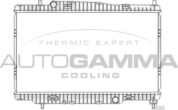 Autogamma 107763 - Радиатор, охлаждение двигателя autospares.lv