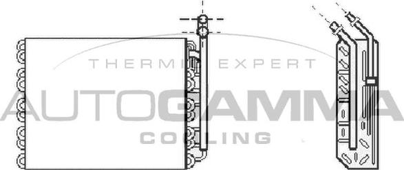 Autogamma 112215 - Испаритель, кондиционер autospares.lv