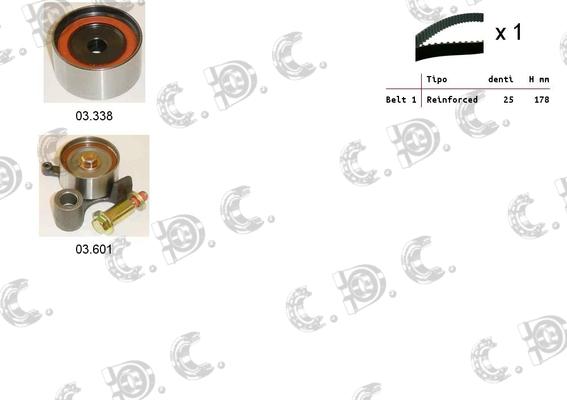 Autokit 04.5463 - Комплект зубчатого ремня ГРМ autospares.lv