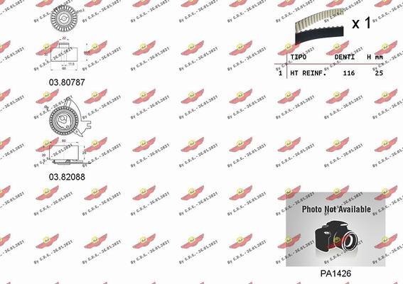 Autokit 04.5406PA - Водяной насос + комплект зубчатого ремня ГРМ autospares.lv