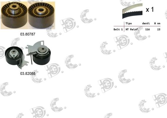 Autokit 04.5406 - Комплект зубчатого ремня ГРМ autospares.lv