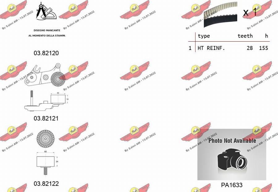 Autokit 04.5481PA - Водяной насос + комплект зубчатого ремня ГРМ autospares.lv