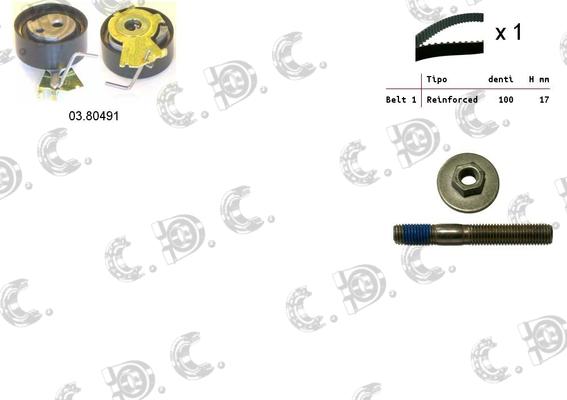 Autokit 04.5047 - Комплект зубчатого ремня ГРМ autospares.lv