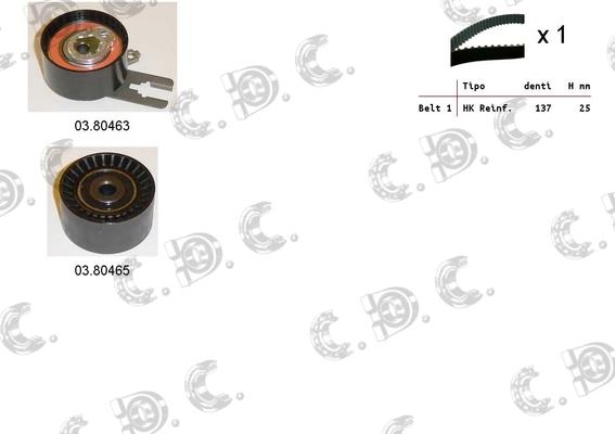 Autokit 04.5053 - Комплект зубчатого ремня ГРМ autospares.lv